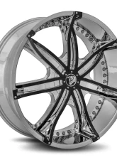Diablo DNA Wheel 24x10 Blank 35 73.1 Chrome                                     - DNA-241BLNK3573 - Image 4